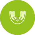 a green color background of sports guard
